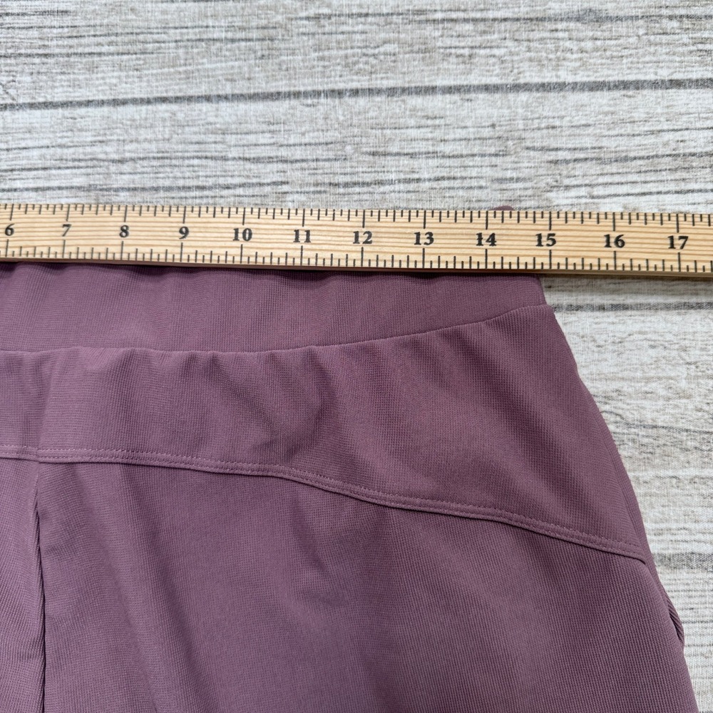 NEW Halara Pants Womens Large Purple Mauve Wide Leg Baggy Waffle Knit Athleisure - Picture 3 of 9